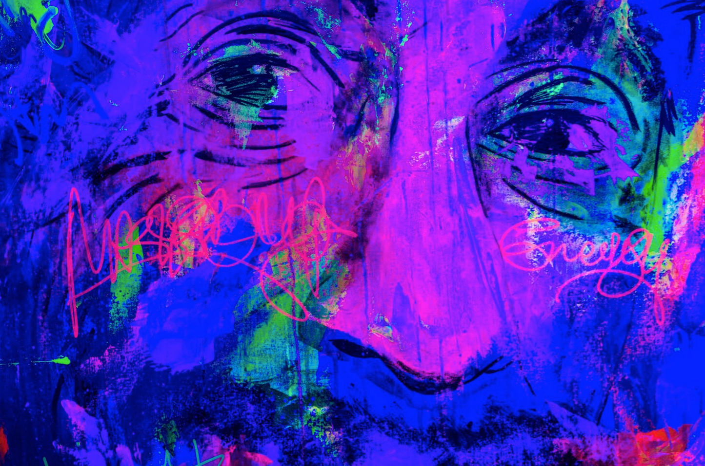 Albert Einstein colorful energy