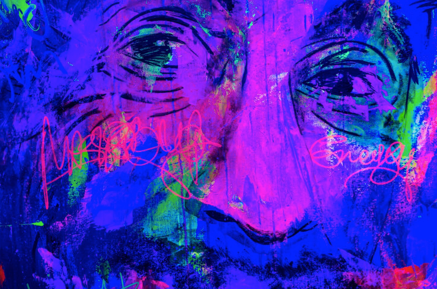 Albert Einstein colorful energy