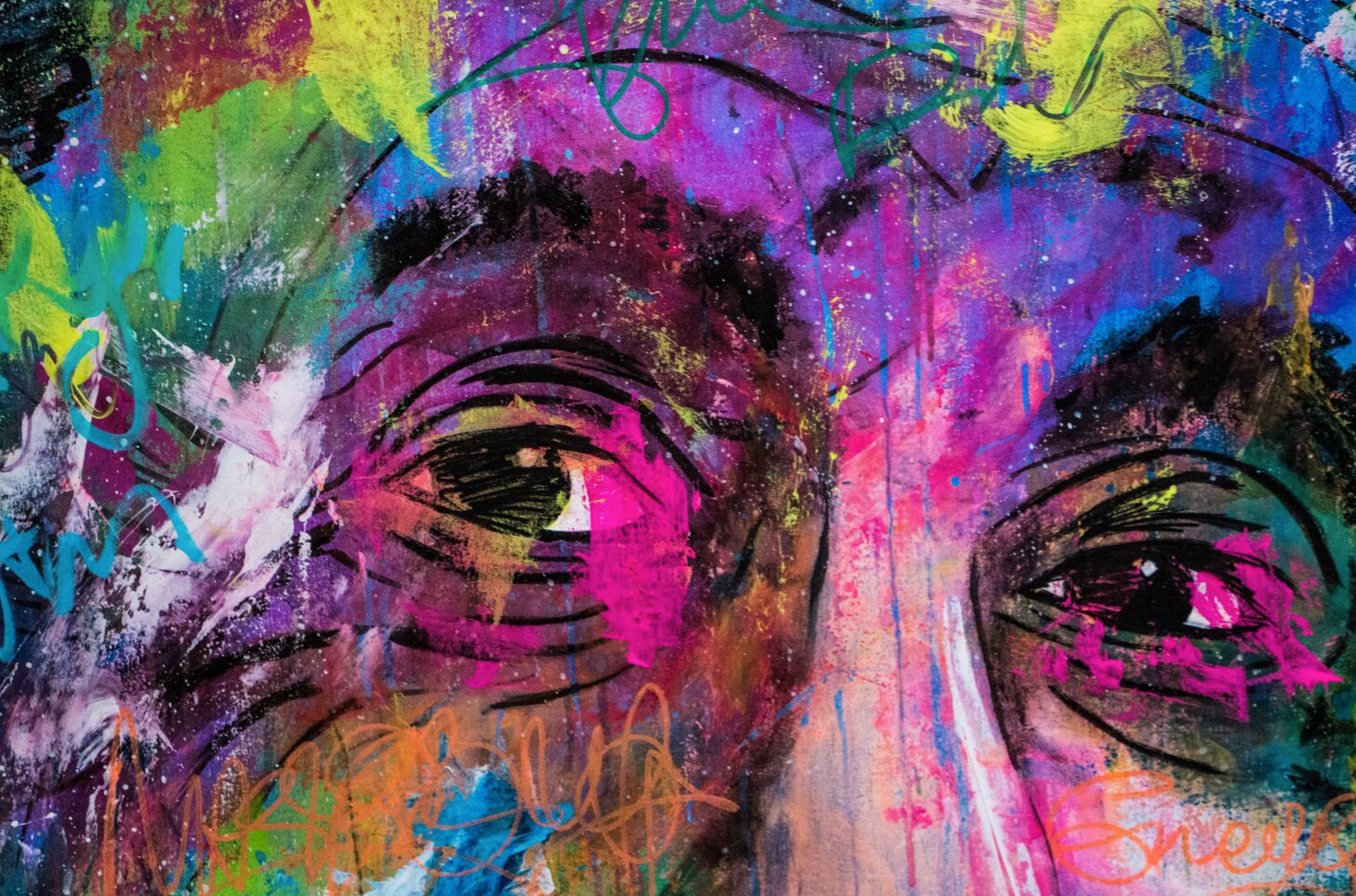 Albert Einstein colorful energy