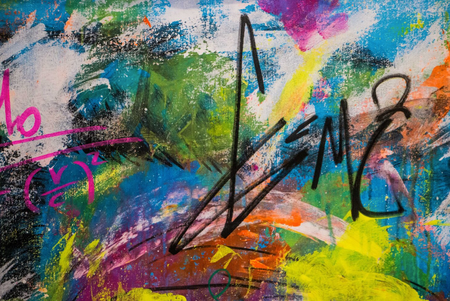 Albert Einstein colorful energy