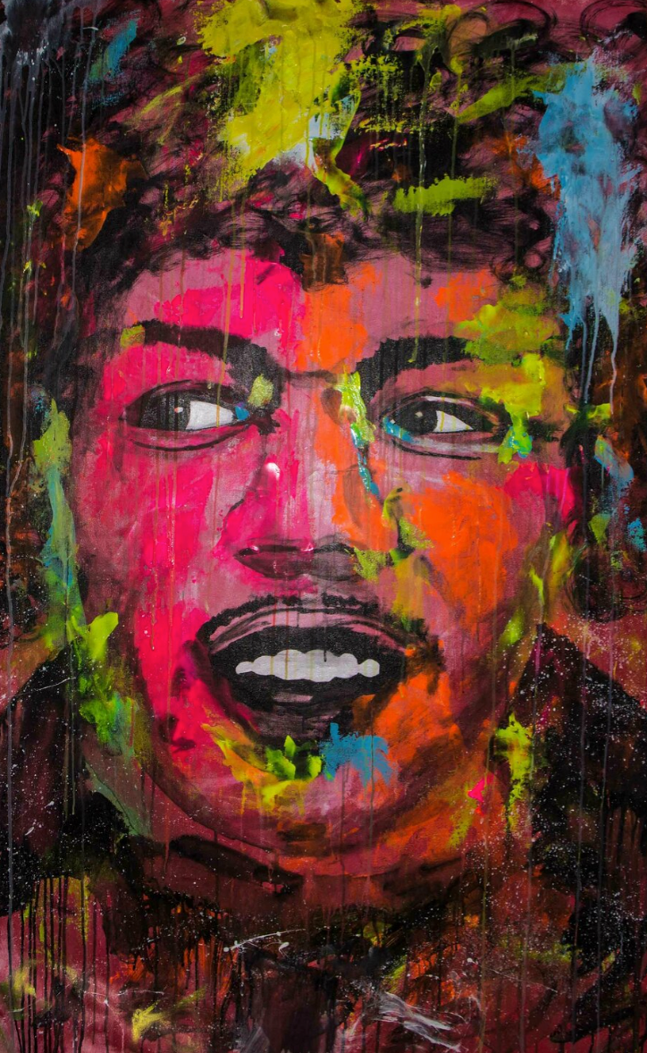 Jimi Hendrix Pop Art Portrait