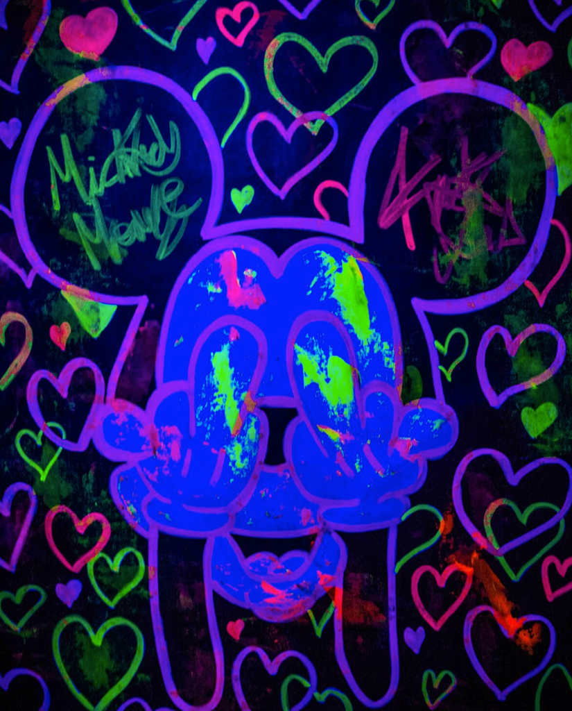 Neon Hearts Mickey Mouse F.U. Series