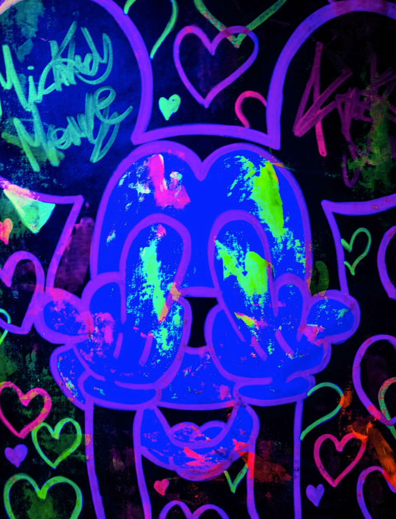 Neon Hearts Mickey Mouse F.U. Series