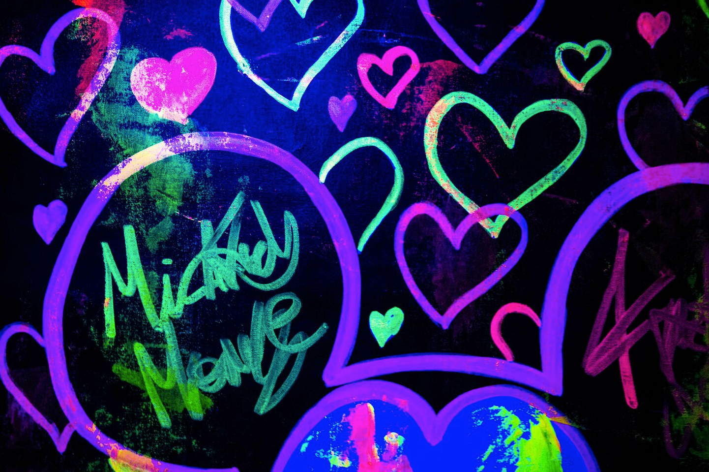 Neon Hearts Mickey Mouse F.U. Series
