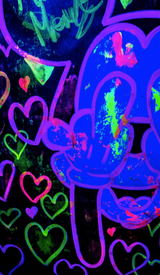 Neon Hearts Mickey Mouse F.U. Series