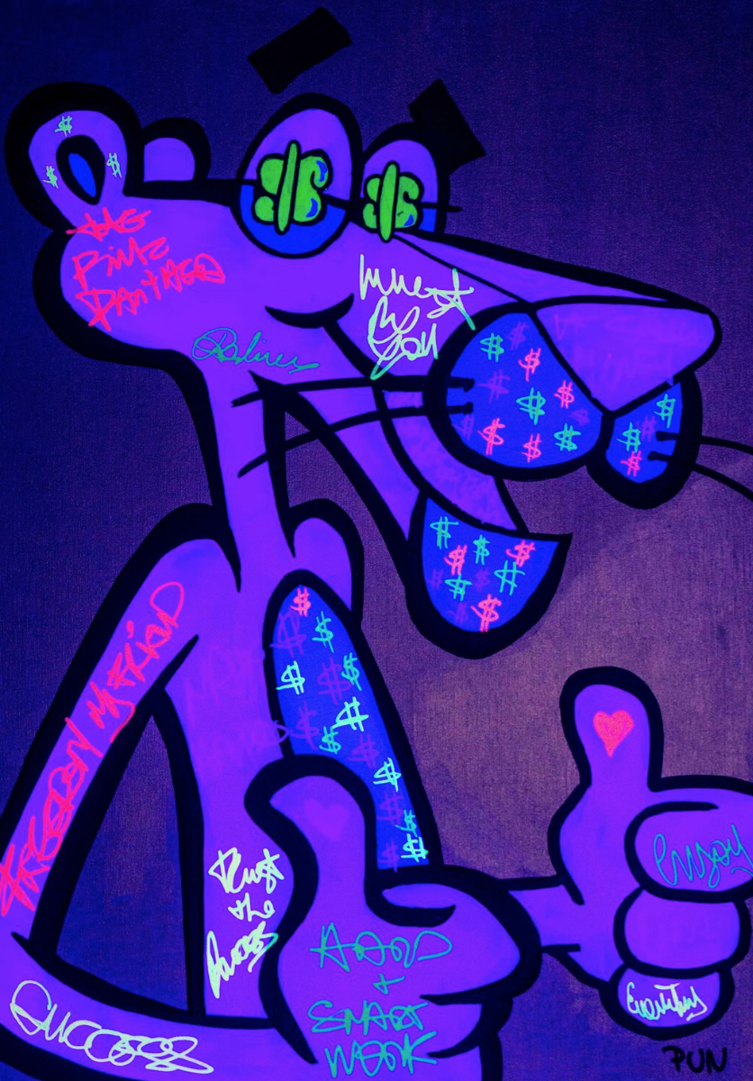 Believe ft. Pink Panther pose #2 Golden Series