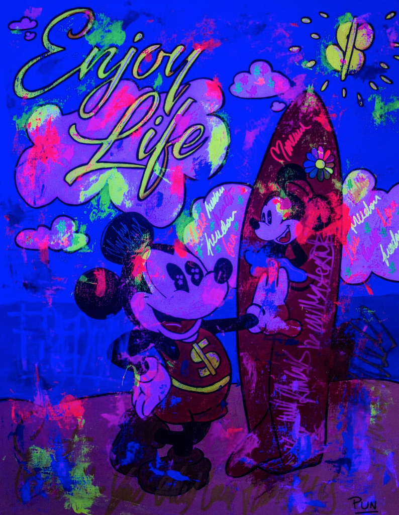 Enjoy ft. Mickey Mouse and Minnie Mouse – Carlos Pun Art