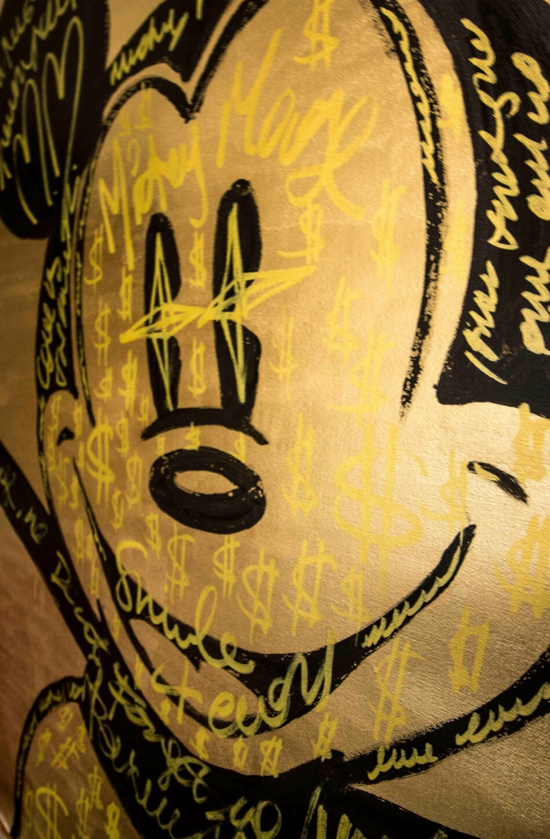 Gold Dollar Happy Mickey Mouse