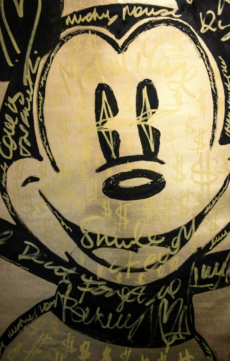 Gold Dollar Happy Mickey Mouse