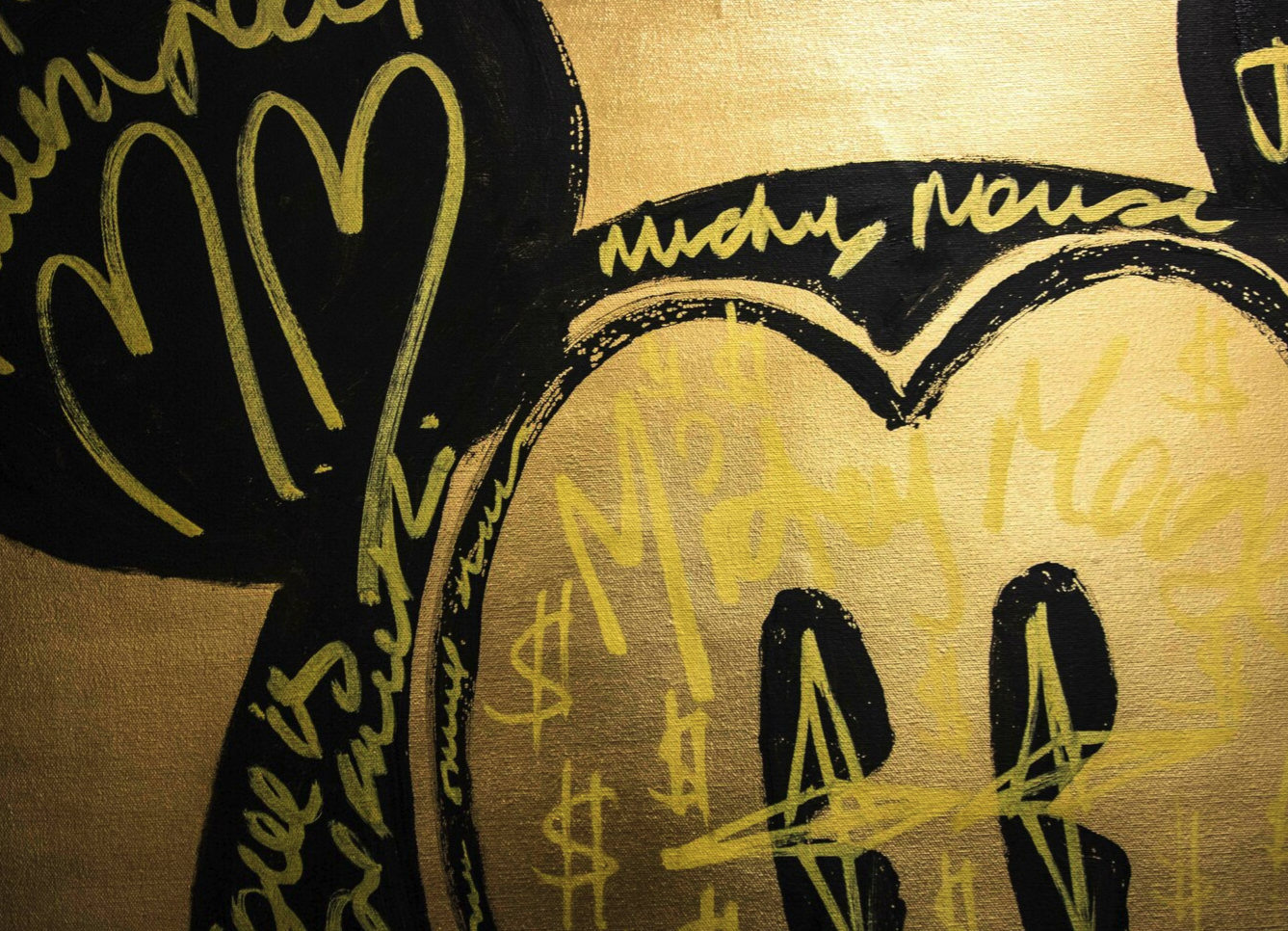 Gold Dollar Happy Mickey Mouse