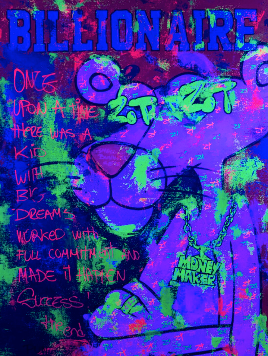 Pink Panther Billionaire pose