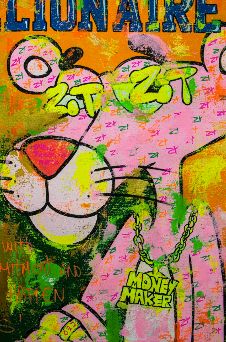 Pink Panther Billionaire pose