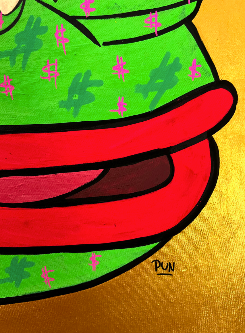 Golden Pepe Portrait N*1