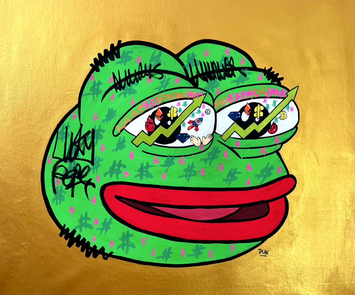 Golden Pepe Portrait N*1