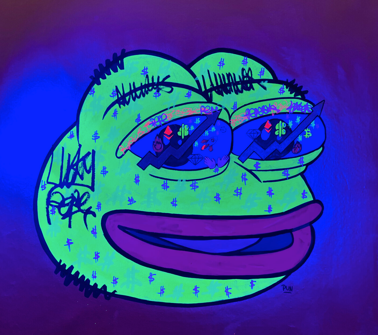 Golden Pepe Portrait N*1