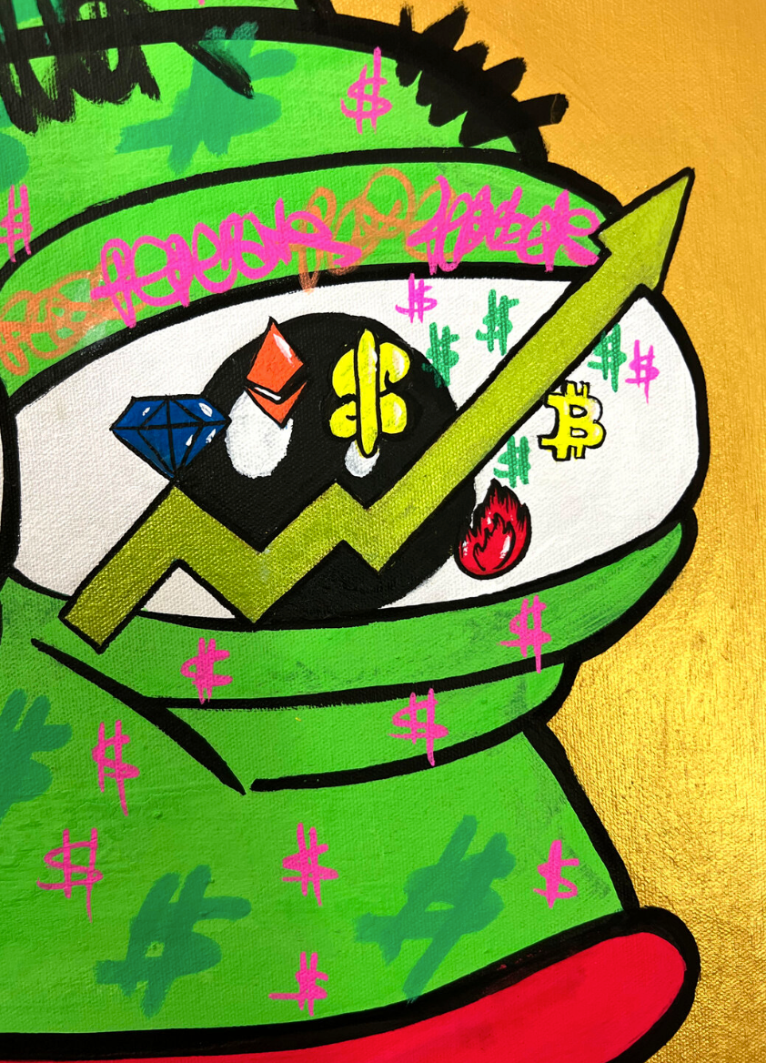 Golden Pepe Portrait N*1