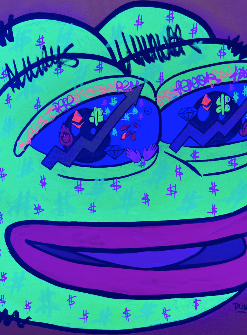 Golden Pepe Portrait N*1