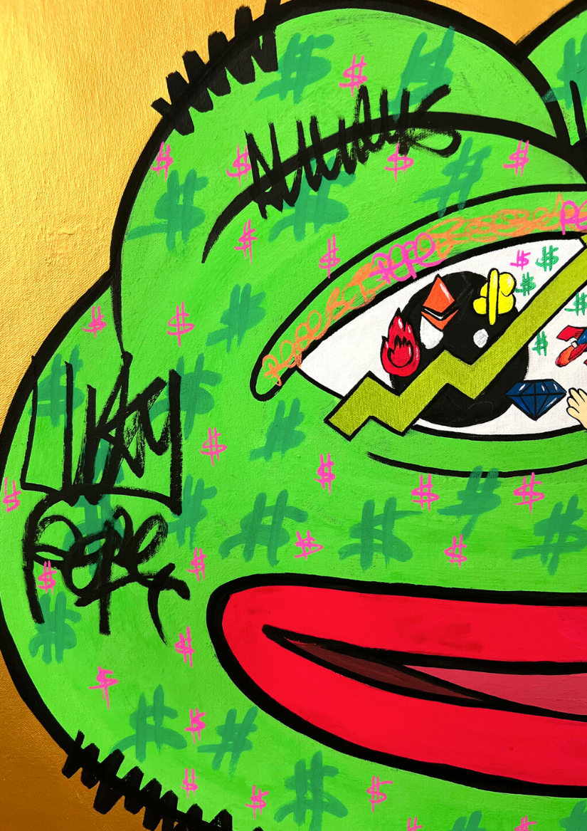 Golden Pepe Portrait N*1