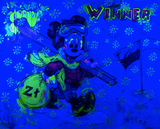 Poland Skii Winter Sports feat Mickey Mouse the Winner