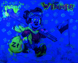 Poland Skii Winter Sports feat Mickey Mouse the Winner