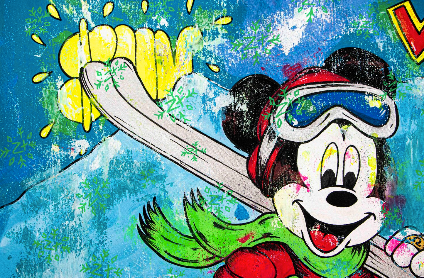 Poland Skii Winter Sports feat Mickey Mouse the Winner