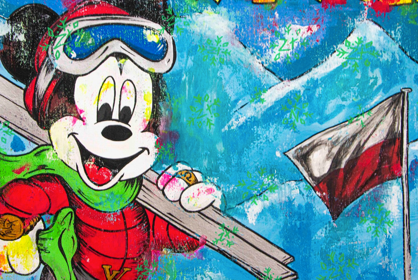 Poland Skii Winter Sports feat Mickey Mouse the Winner