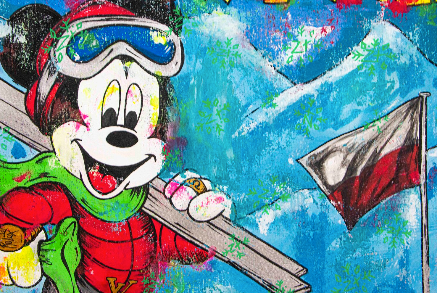 Poland Skii Winter Sports feat Mickey Mouse the Winner