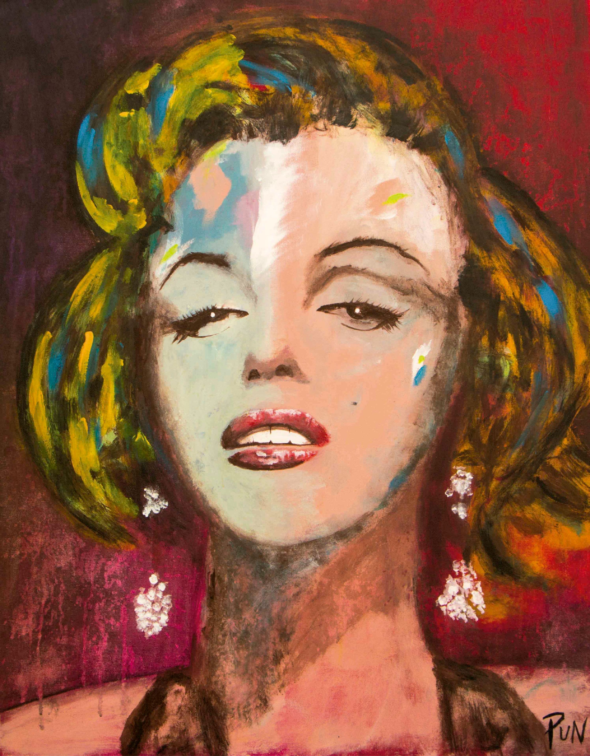 Marilyn Monroe in Blue