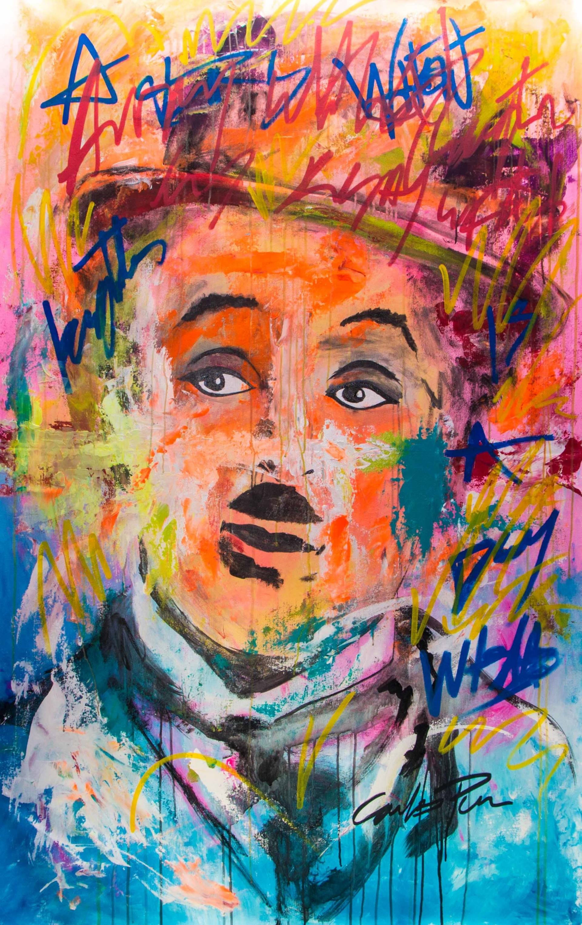 Charles Chaplin Pop Art Portrait