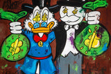 Good friends , good business ft. Monopoly Man Scrooge McDuck