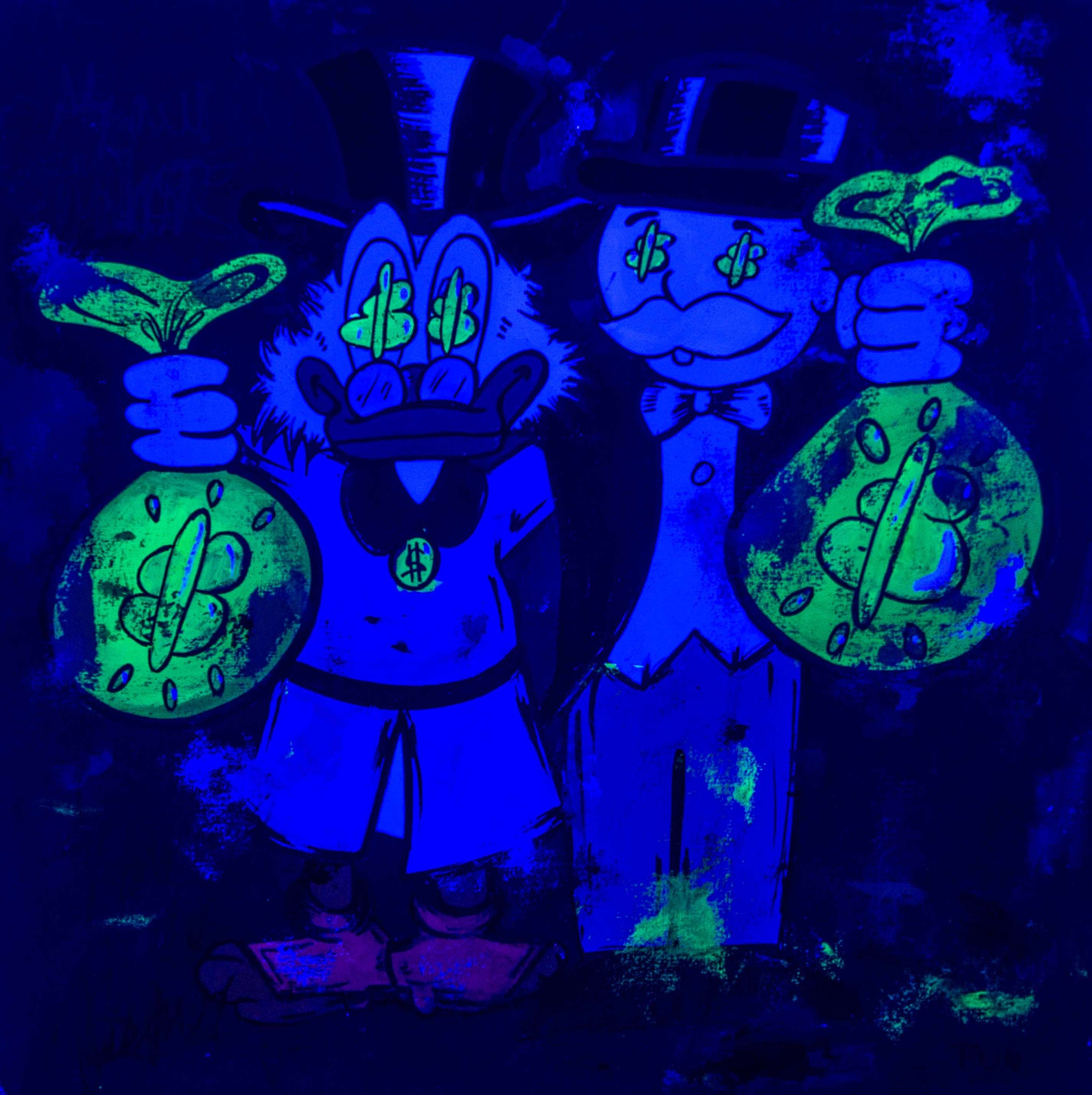 Good friends , good business ft. Monopoly Man Scrooge McDuck