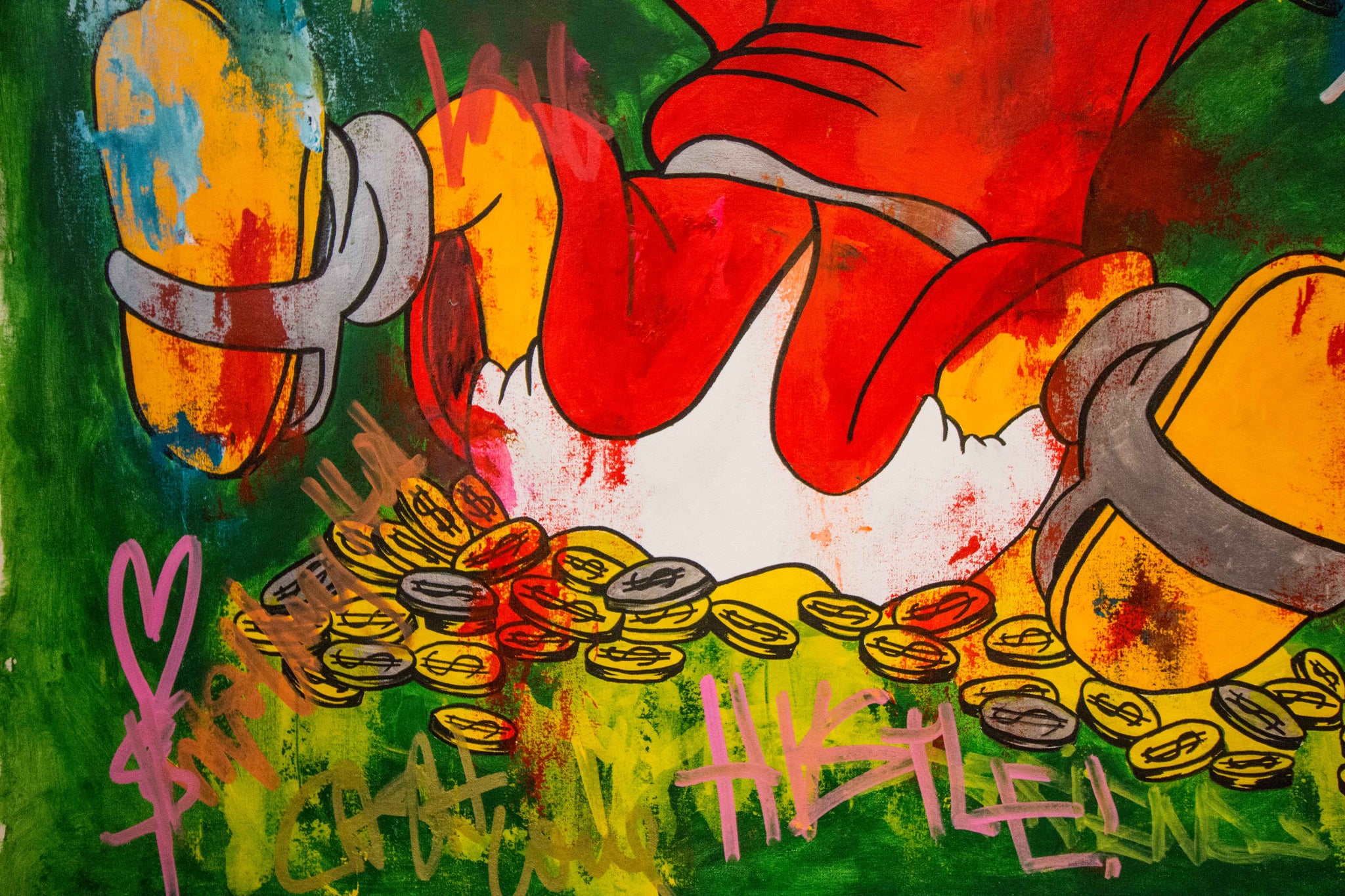 Mc Duck - Happiness - 150x110cm by Carlos Pun