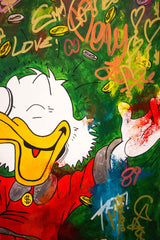 Mc Duck - Happiness - 150x110cm by Carlos Pun