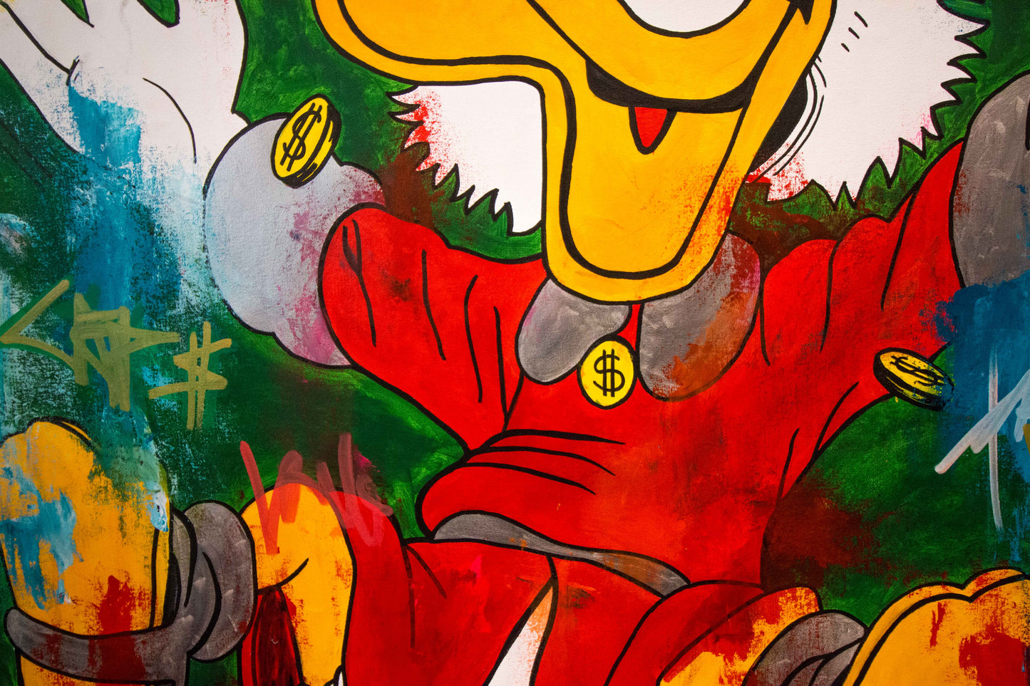 Mc Duck - Happiness - 150x110cm by Carlos Pun