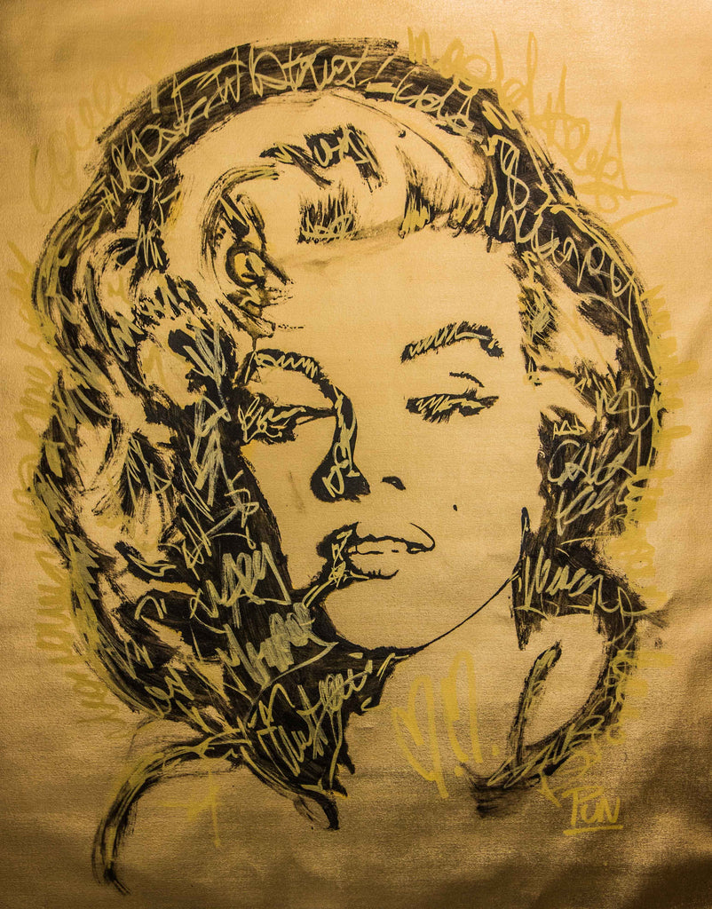 Gold Series Marilyn Monroe Portrait