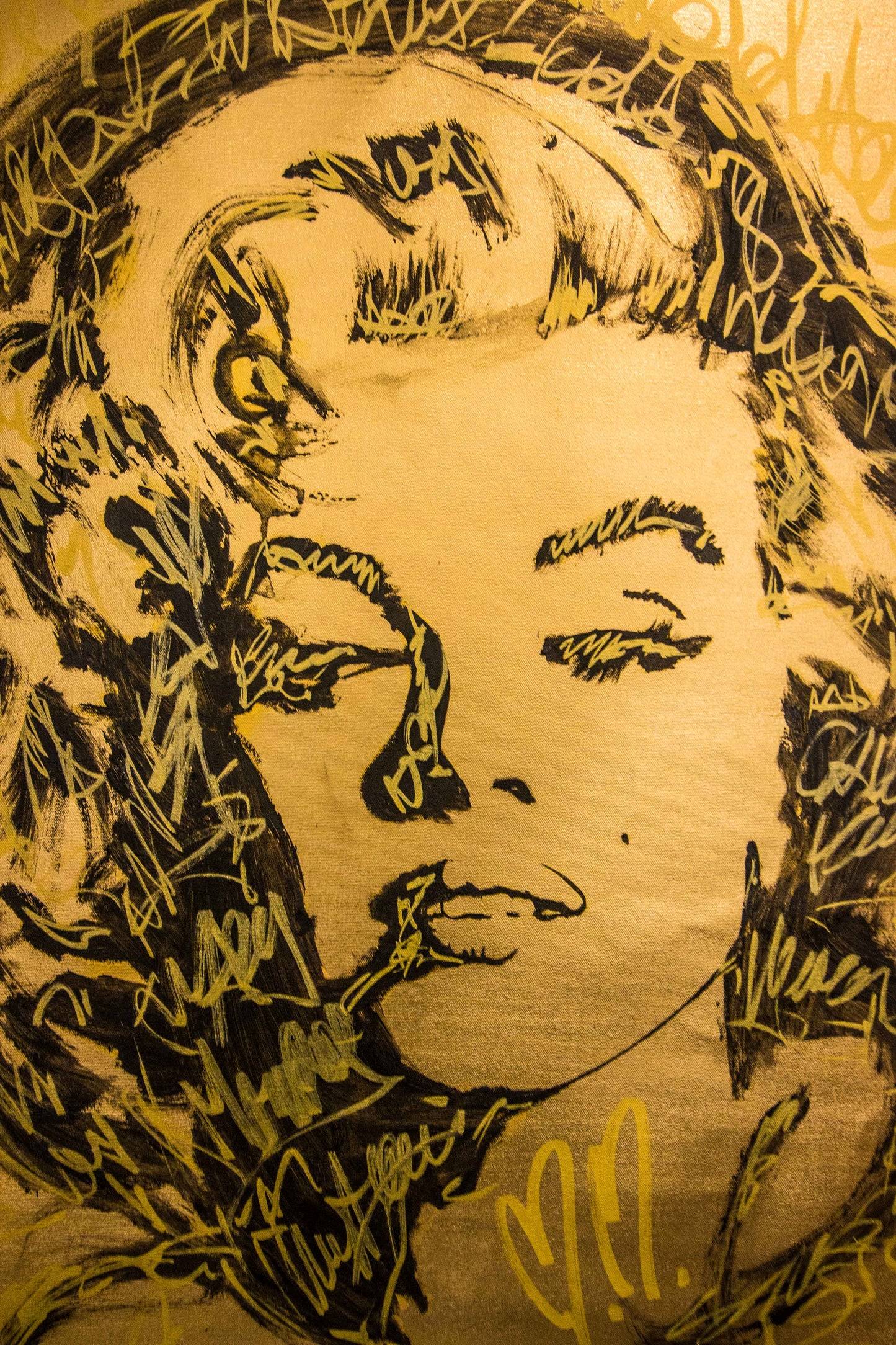 Gold Series Marilyn Monroe Portrait