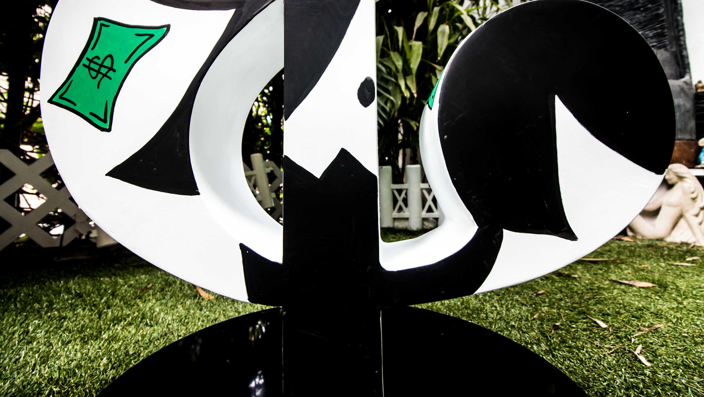 Dollar Street Art Sculpture ft. Scrooge, Mr. Monopoly