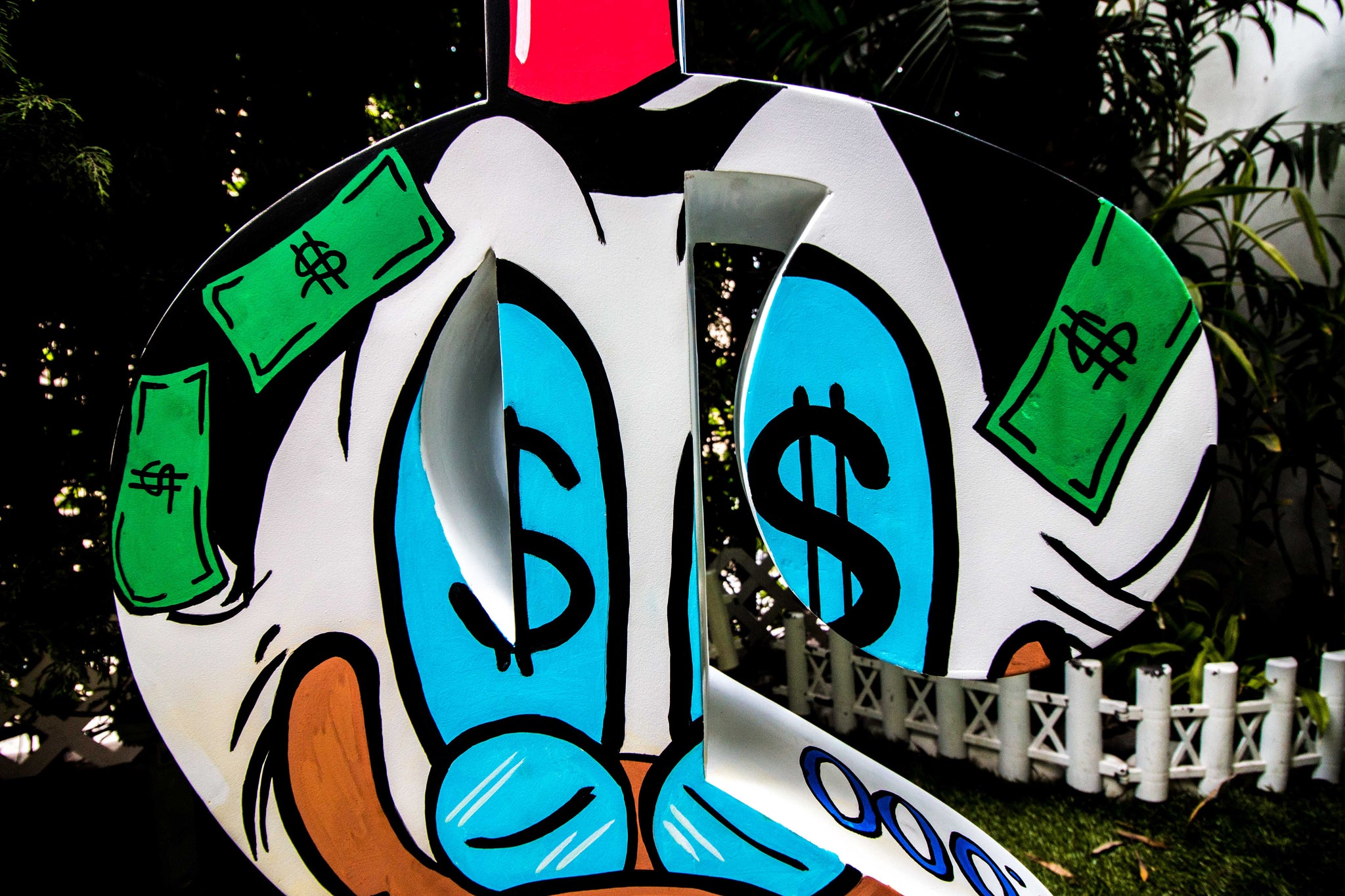 Dollar Street Art Sculpture ft. Scrooge, Mr. Monopoly