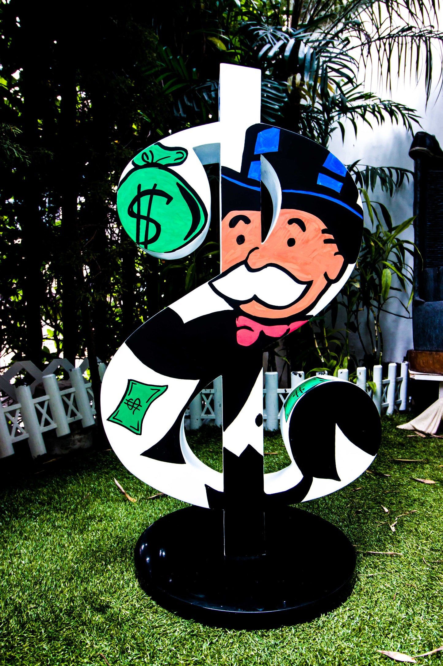 Dollar Street Art Sculpture ft. Scrooge, Mr. Monopoly