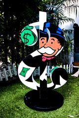 Dollar Street Art Sculpture ft. Scrooge, Mr. Monopoly