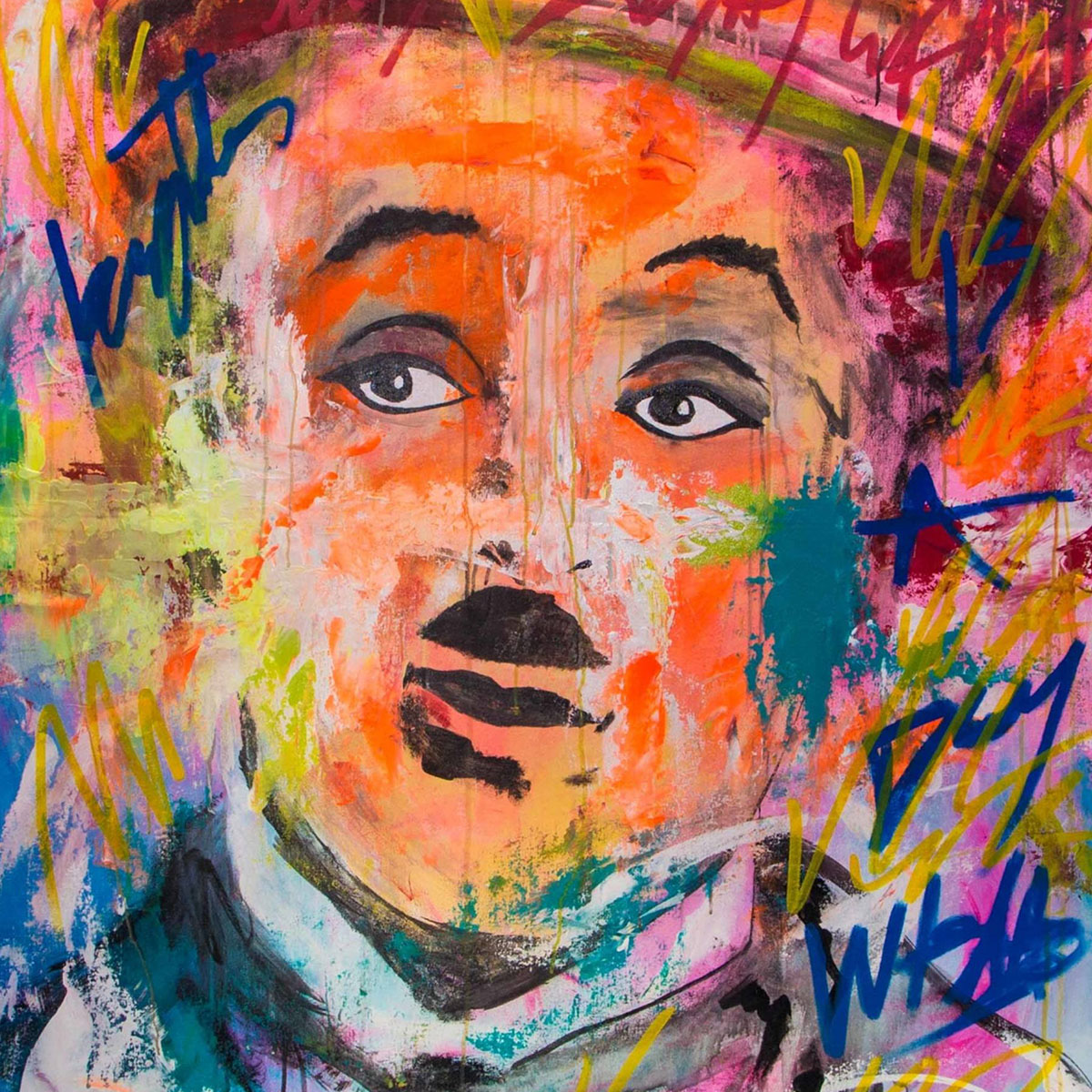Charles Chaplin Pop Art Portrait