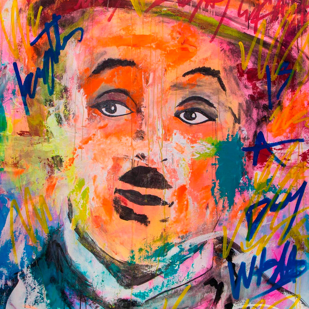 Charles Chaplin Pop Art Portrait