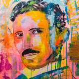 Nikola Tesla Pop Art