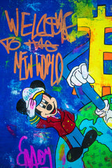 The New World ft. Bitcoin , Mickey , Scrooge , Bob Sponge, Doraemon